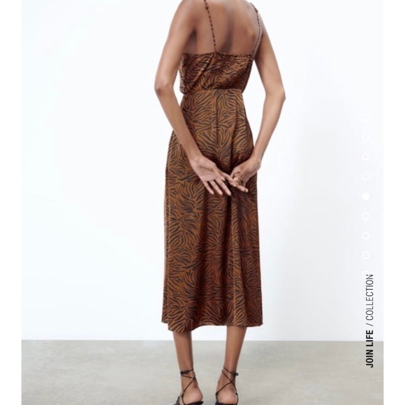 Zara animal print dress NEW - Picture 4 of 8
